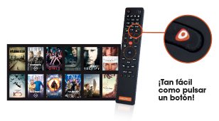 ¡Tan fácil como pulsar un botón!