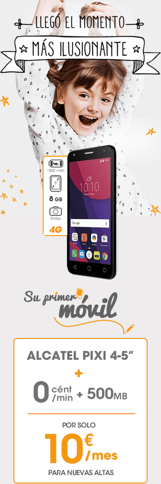 Alcatel PIXI 4-5 + 0cnt/min+500MB