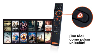 ¡Tan fácil como pulsar un botón!
